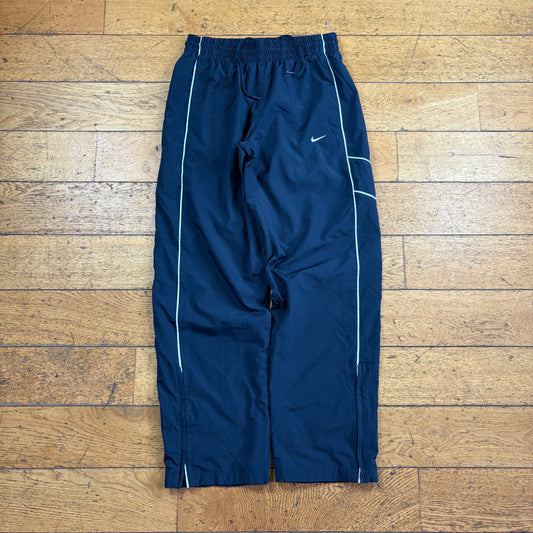 Vintage Nike Navy Baggy Tracksuit Sweatpants Track Pants Bottoms - M