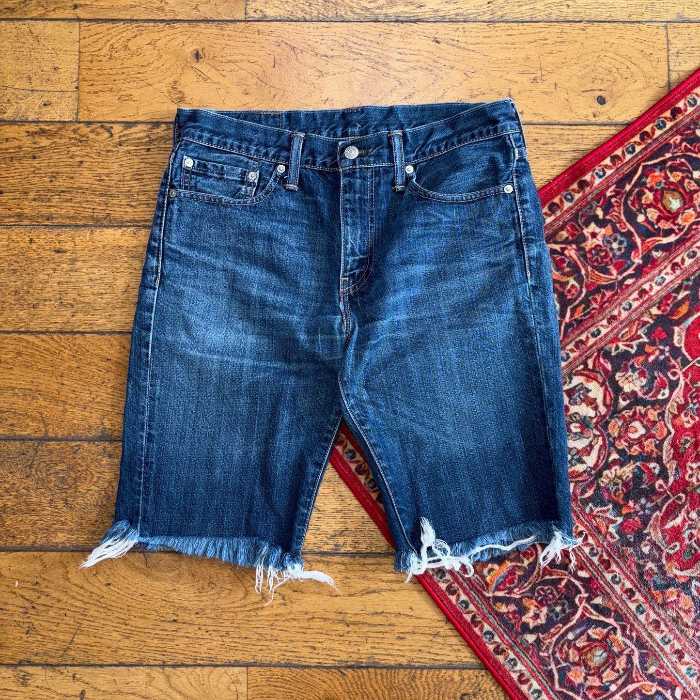Vintage Levis 511 Slim Blue Denim Shorts - 32