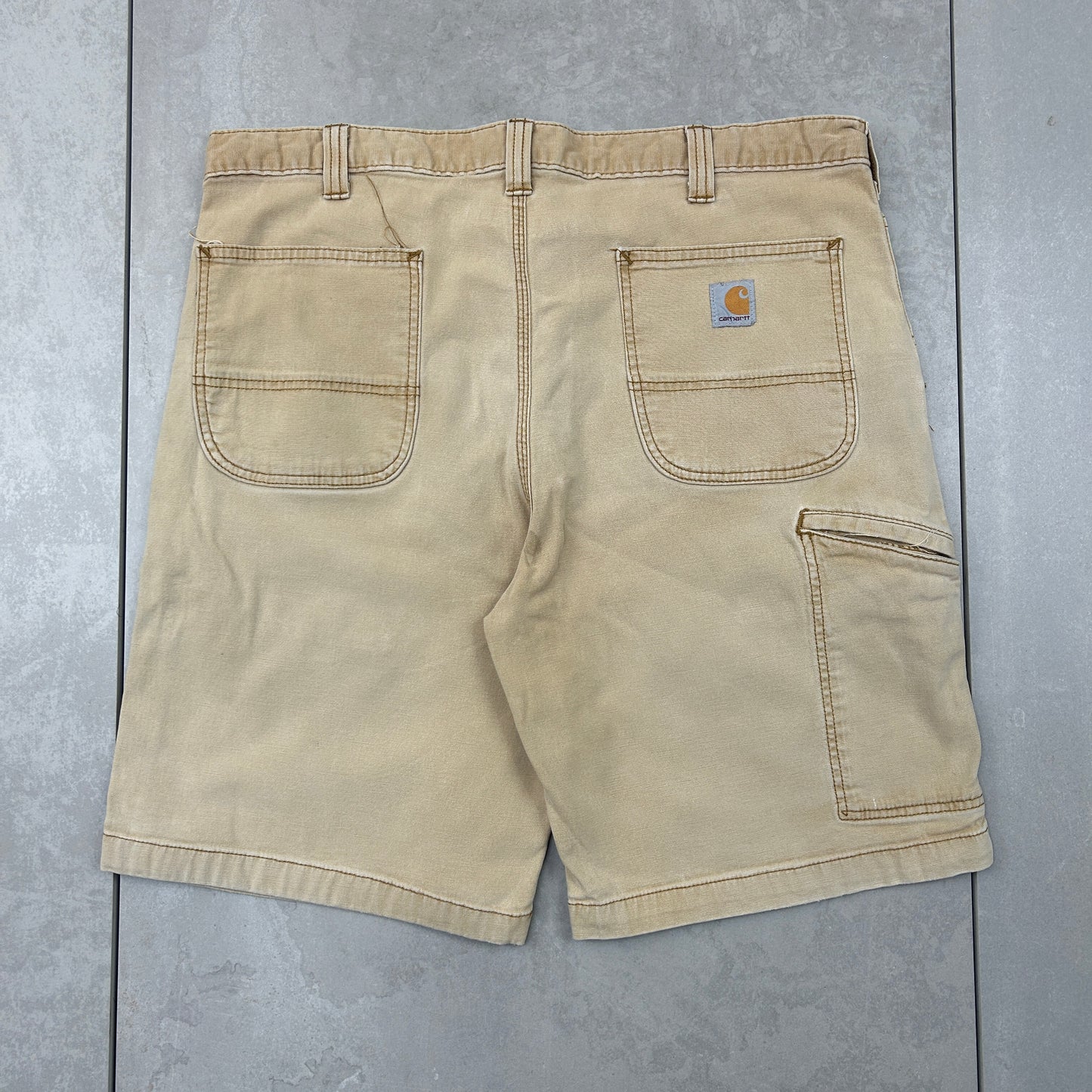 Vintage Carhartt Workwear Baggy Brown Carpenter Shorts - 38