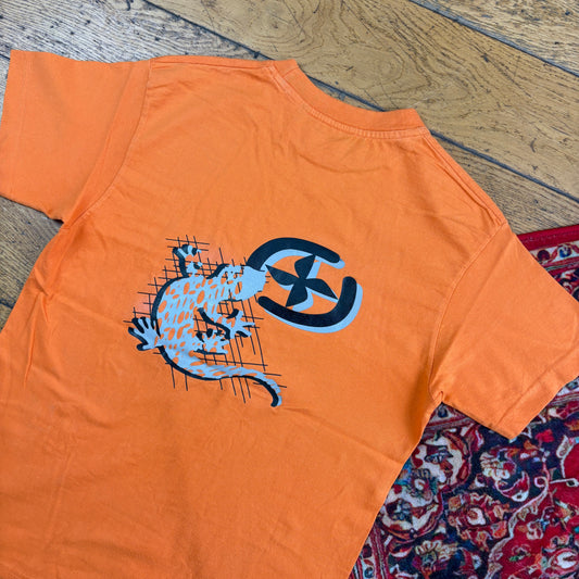 Vintage Orange Lizard Graphic T-Shirt - XS