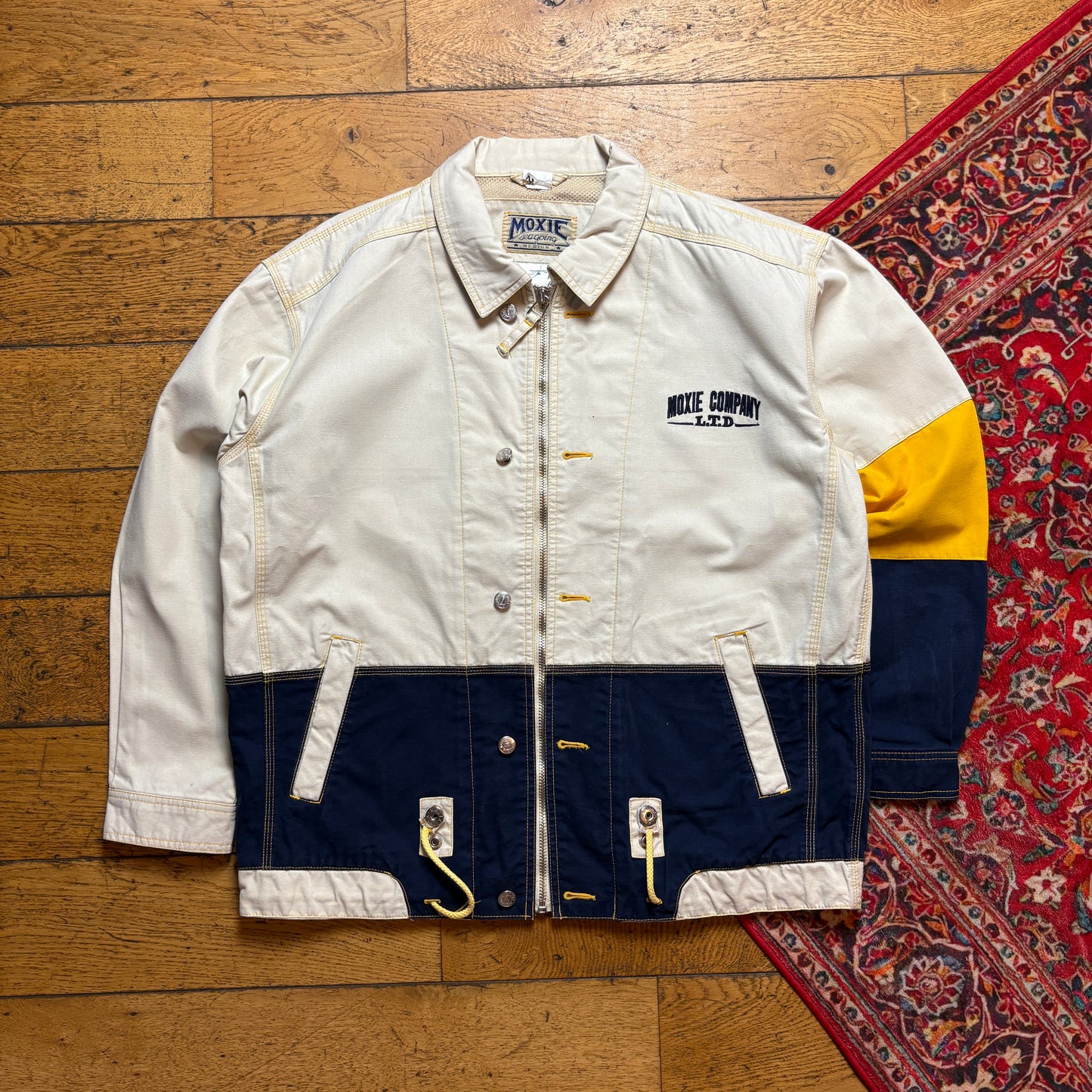 Vintage 90s Moxie Sailing Cream Jacket - XL