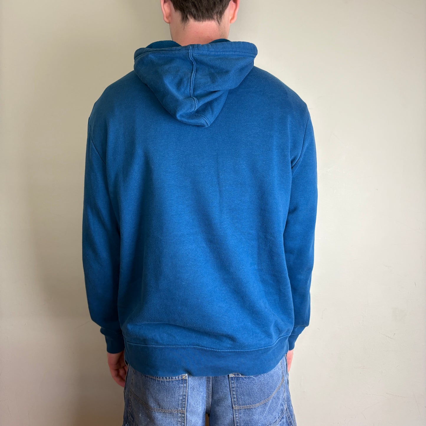 Vintage GAP Blue Embroidered Hoodie Sweatshirt - L