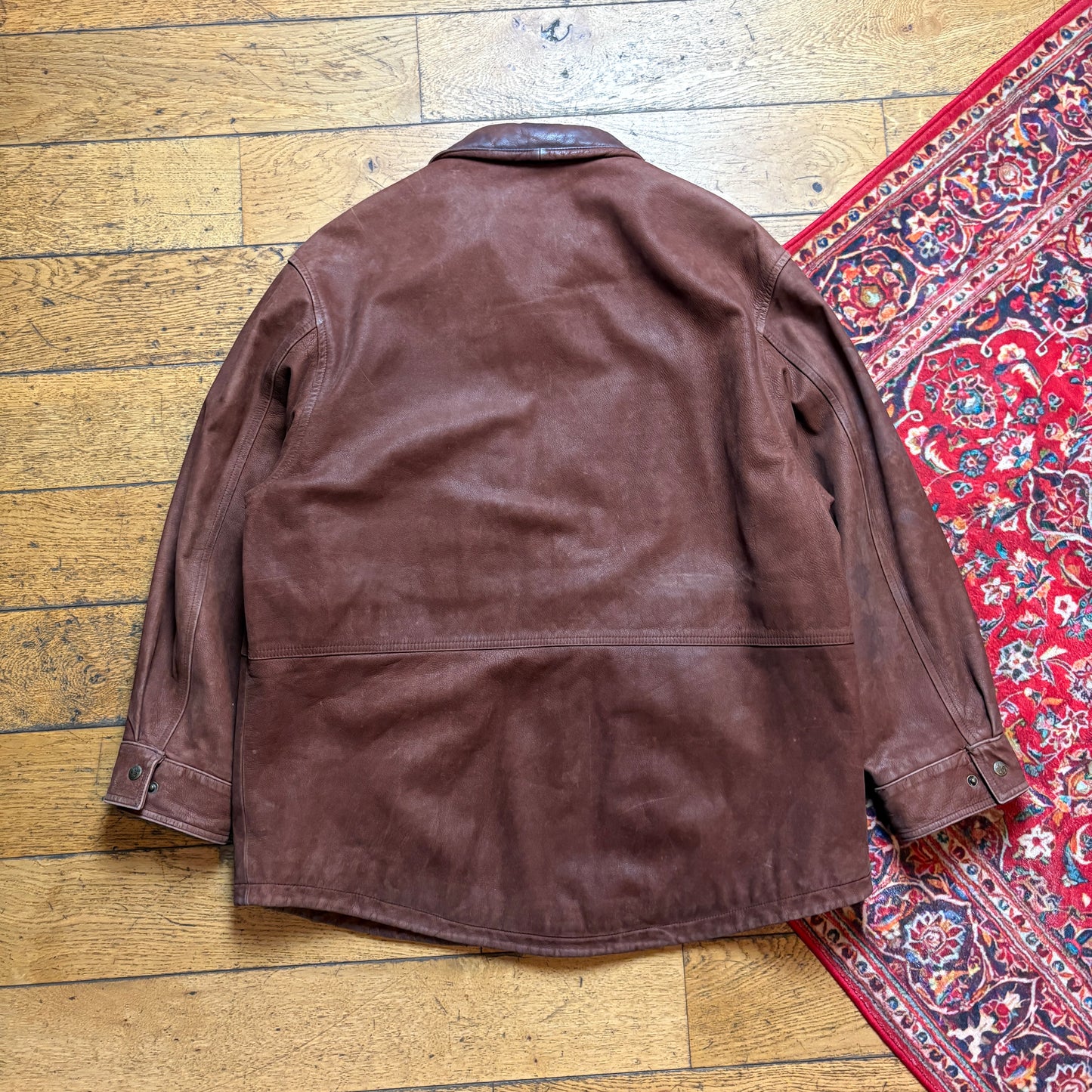 Vintage Timberland Brown Leather Jacket - L
