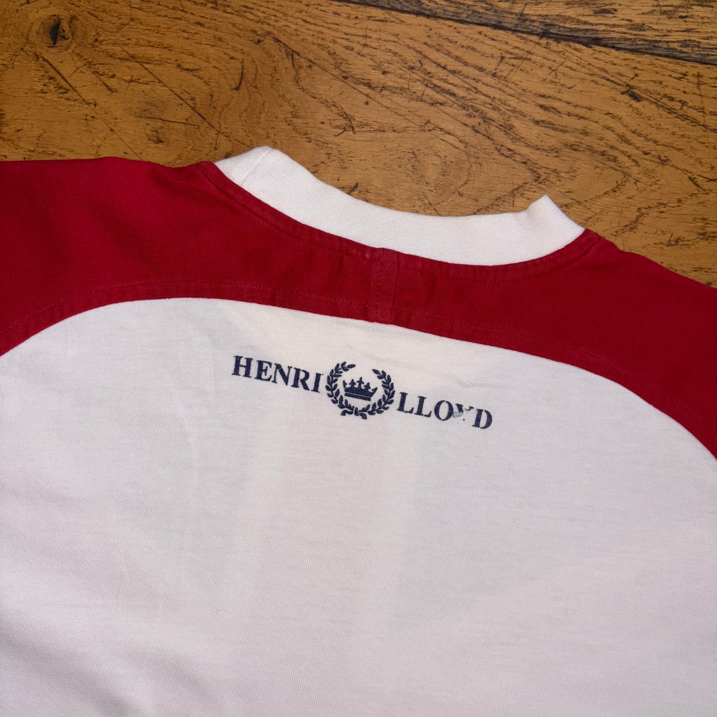 Vintage Henri Lloyd Union Jack White Red UK Graphic T-Shirt - M
