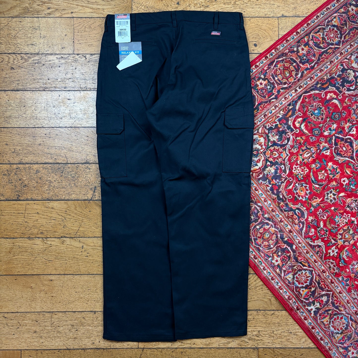 Vintage Dickies 874 Black Baggy Skate Chino Trousers - 38