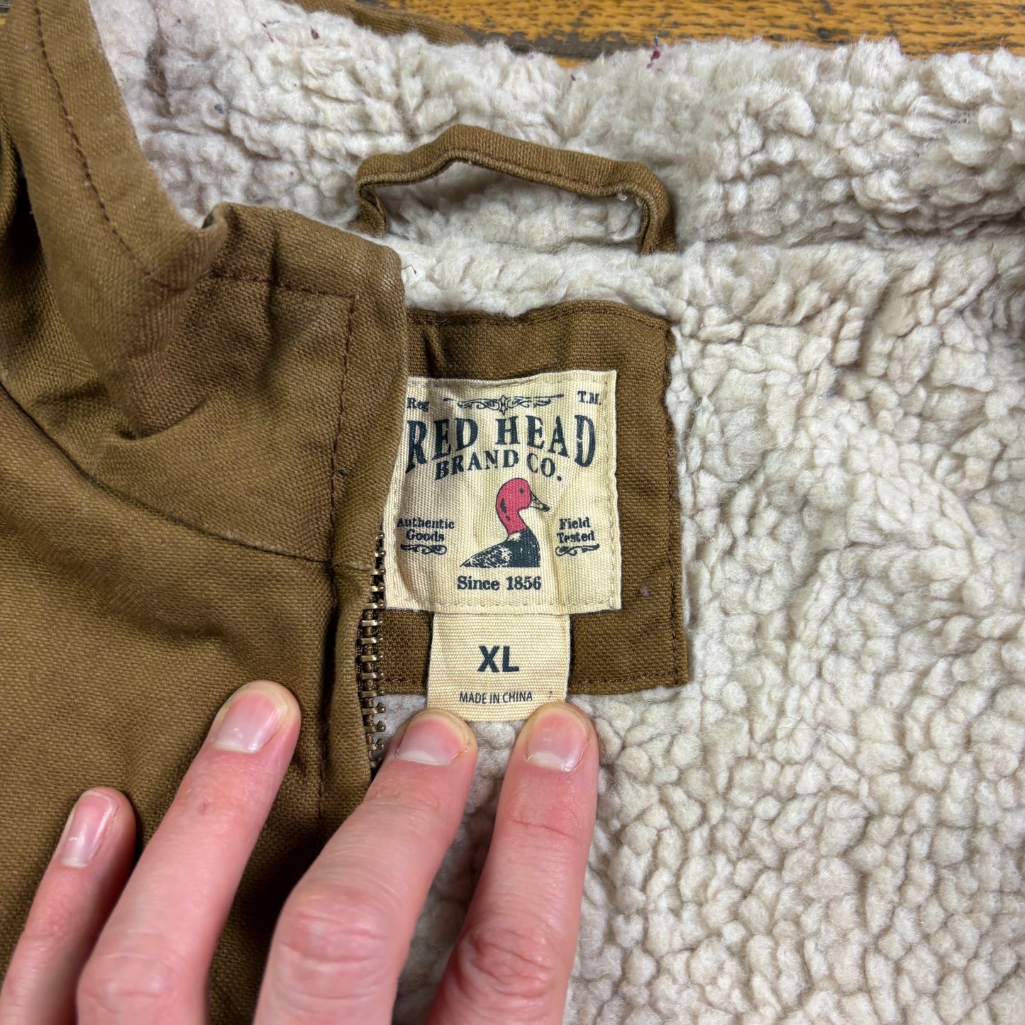 Vintage Brown Gilet Vest Workwear Carhartt Style Jacket - XL