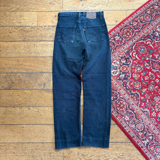 Vintage Levis 501 Straight Navy Denim Jeans - 29S