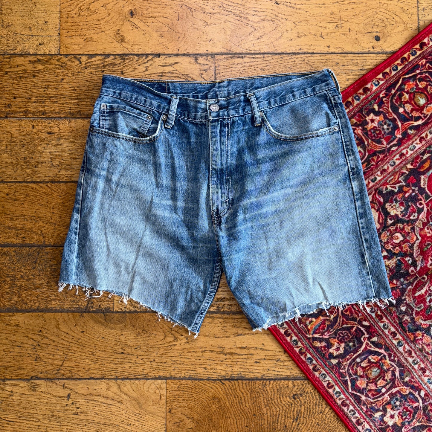 Vintage Levis 505 Blue Denim Shorts - 36