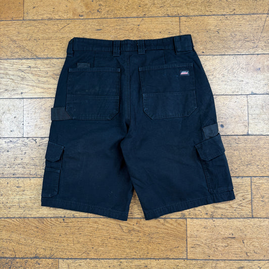 Vintage Dickies Workwear Black Carpenter Baggy Shorts - 30