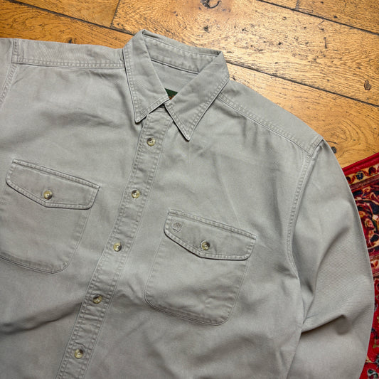 Vintage Timberland Green Cream Stone Shirt - 2XL