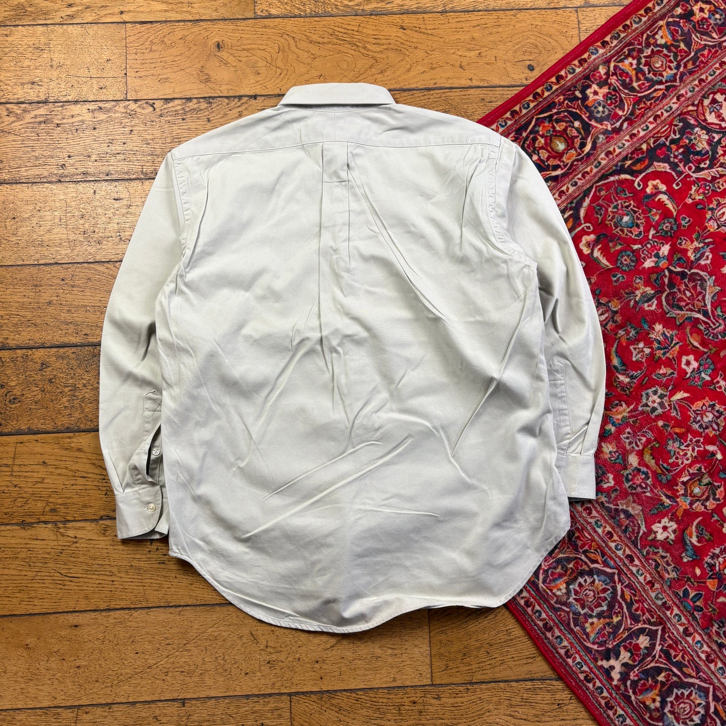 Vintage Ralph Lauren Cream Embroidered Shirt - M