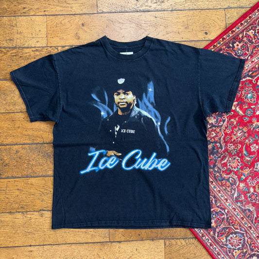 Vintage Ice Cube Y2K Black Rap Graphic T-Shirt - L