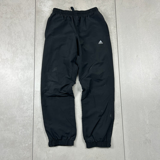 Vintage Adidas Black Baggy Tracksuit Sweatpants Track Pants Bottoms - XS