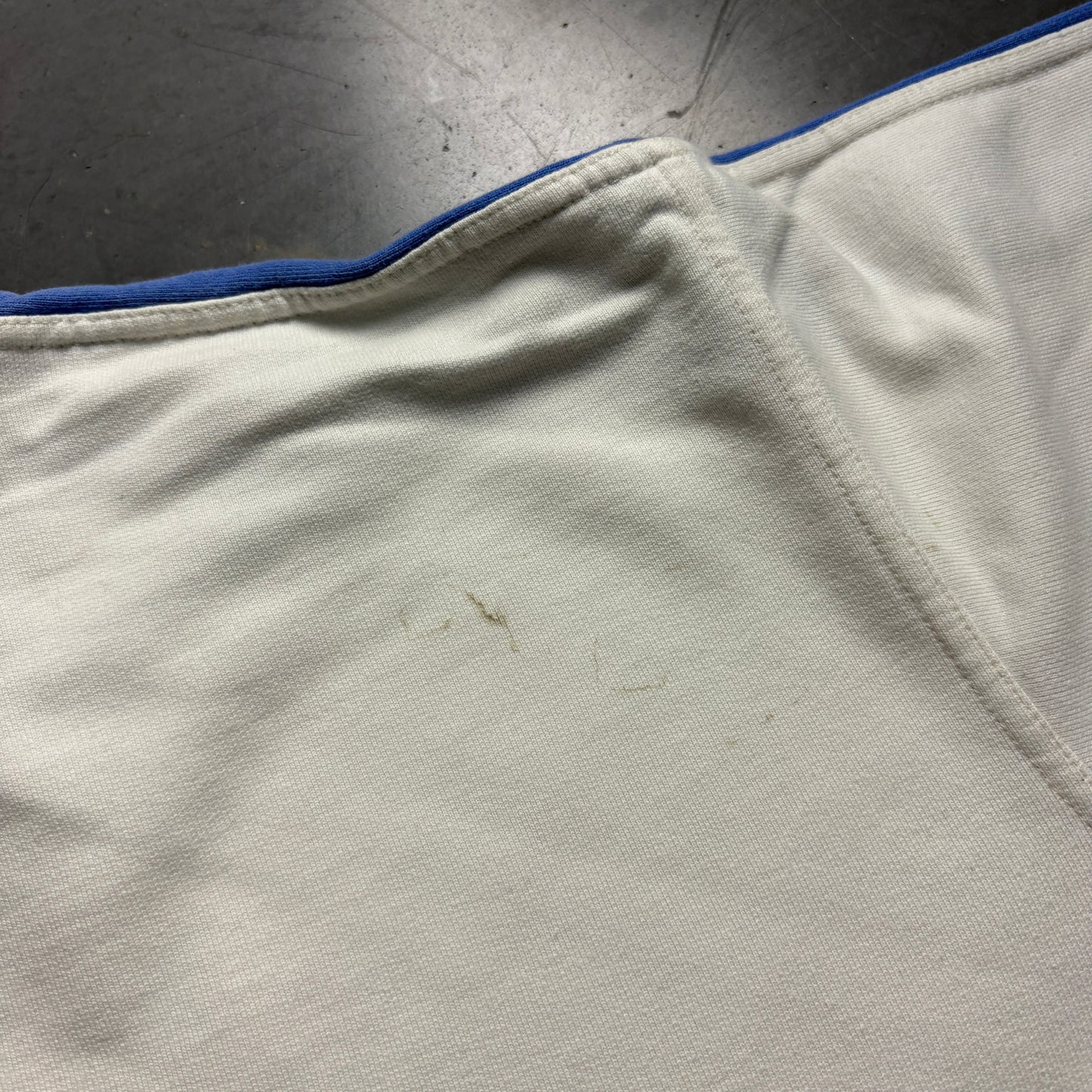 Vintage 90s Levi's White Blue Embroidered Sweatshirt - XL
