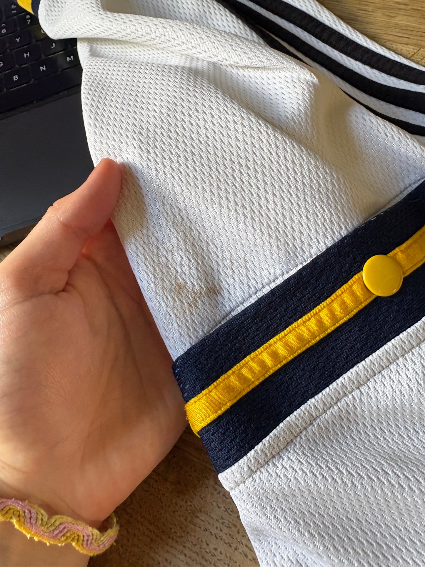 Vintage Adidas 90s Navy White Tracksuit Track Jacket - XL