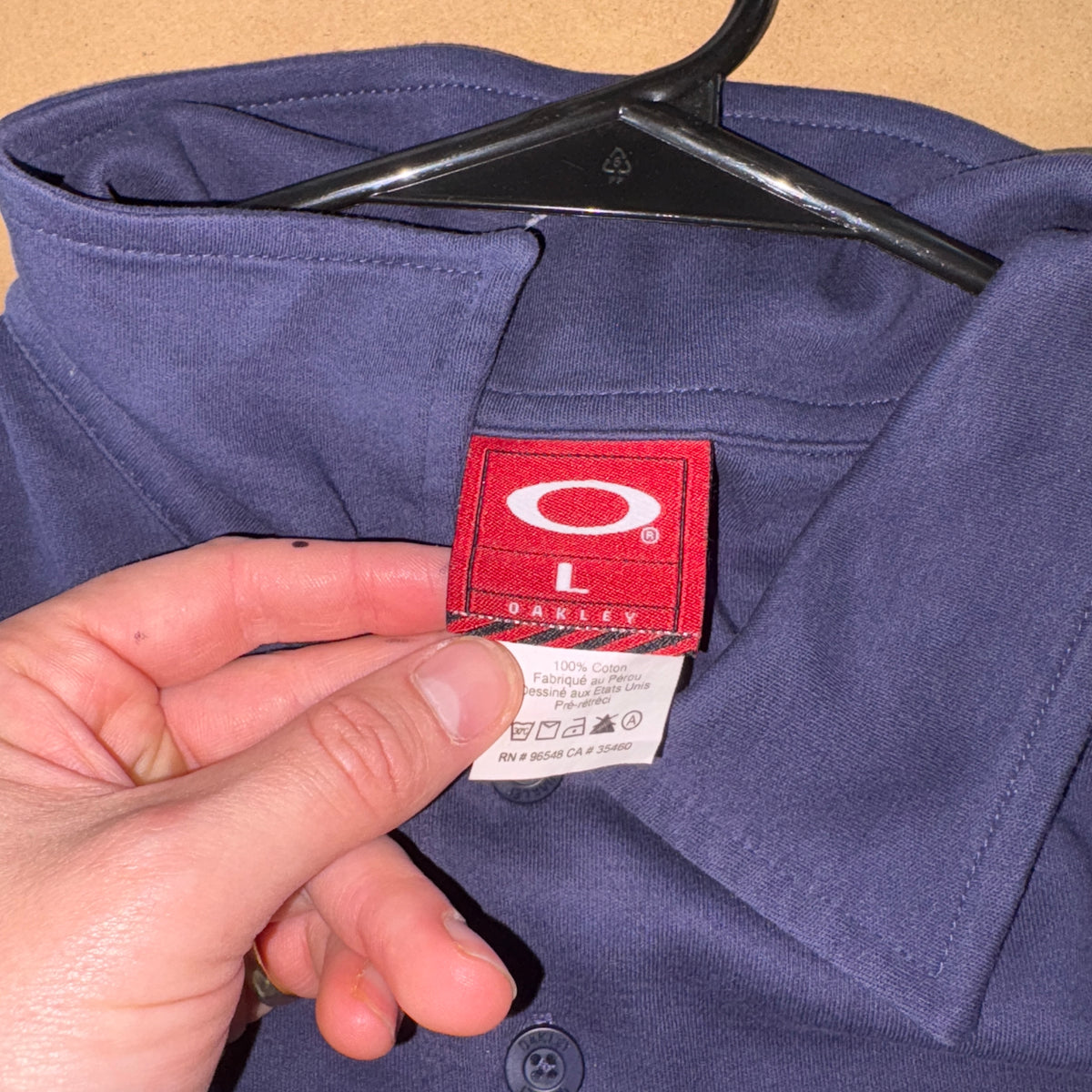 Oakley Long Sleeve Rugby Polo Shirt - L