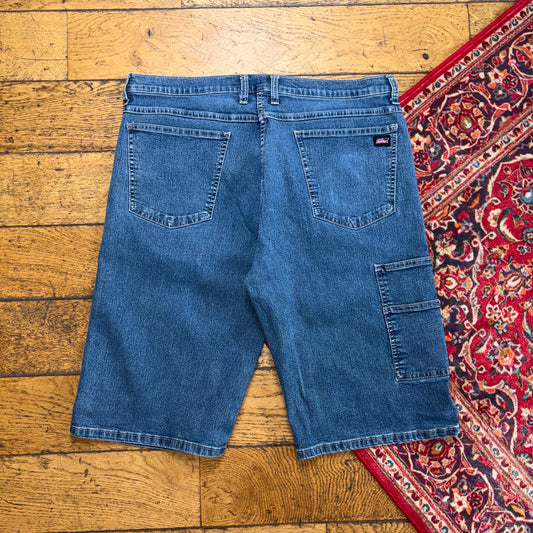 Vintage Dickies Workwear Carpenter Blue Baggy Jorts Shorts - 36