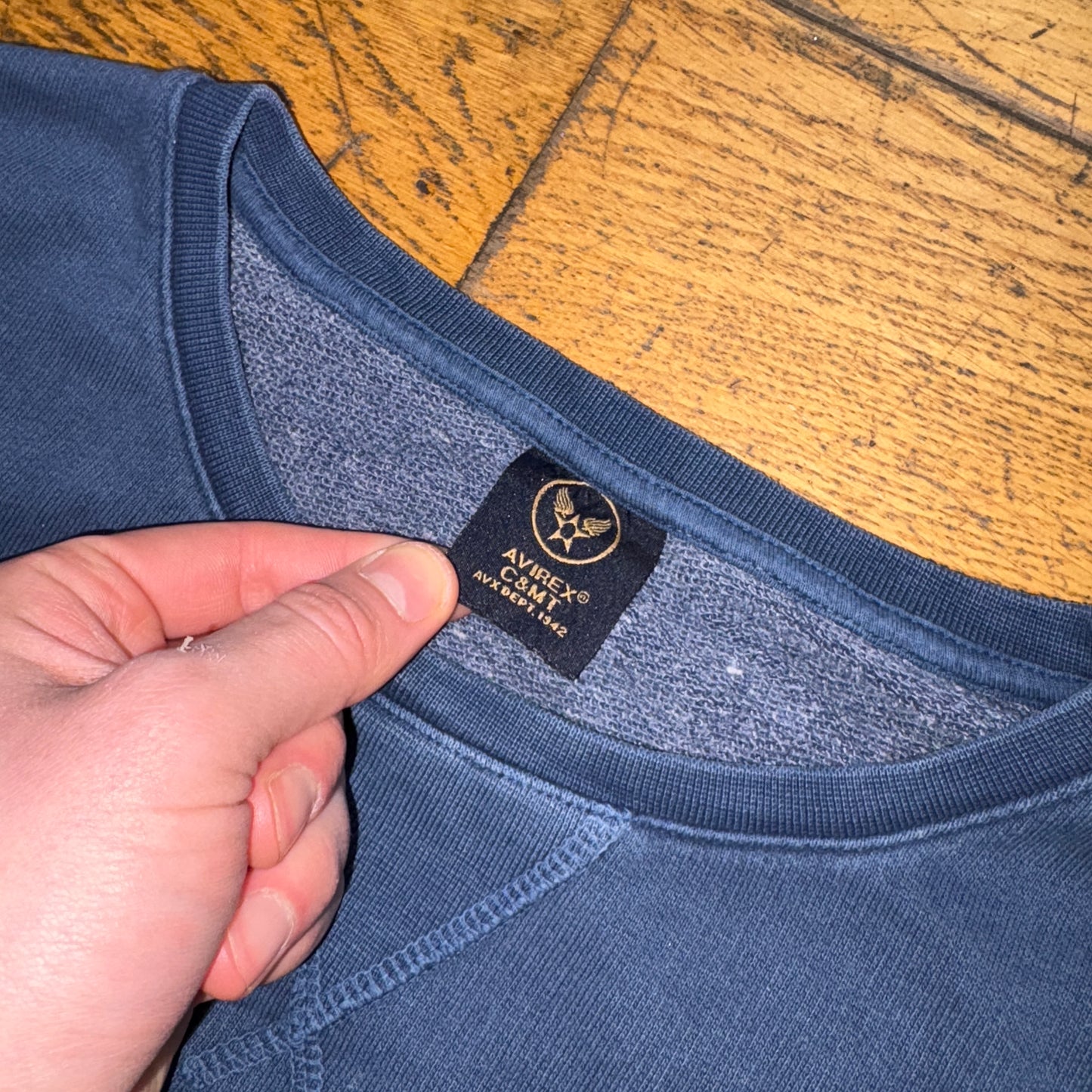 Vintage Avirex Blue Sweatshirt - L