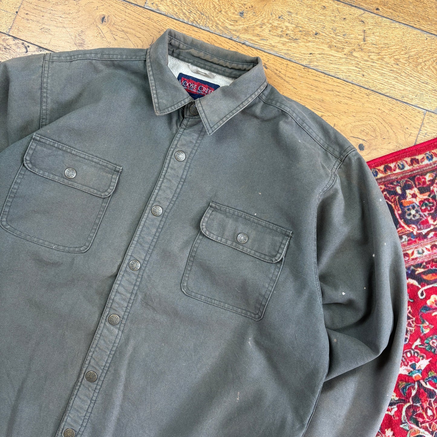 Vintage Workwear Chore Green Heavyweight Detroit Jacket - XL