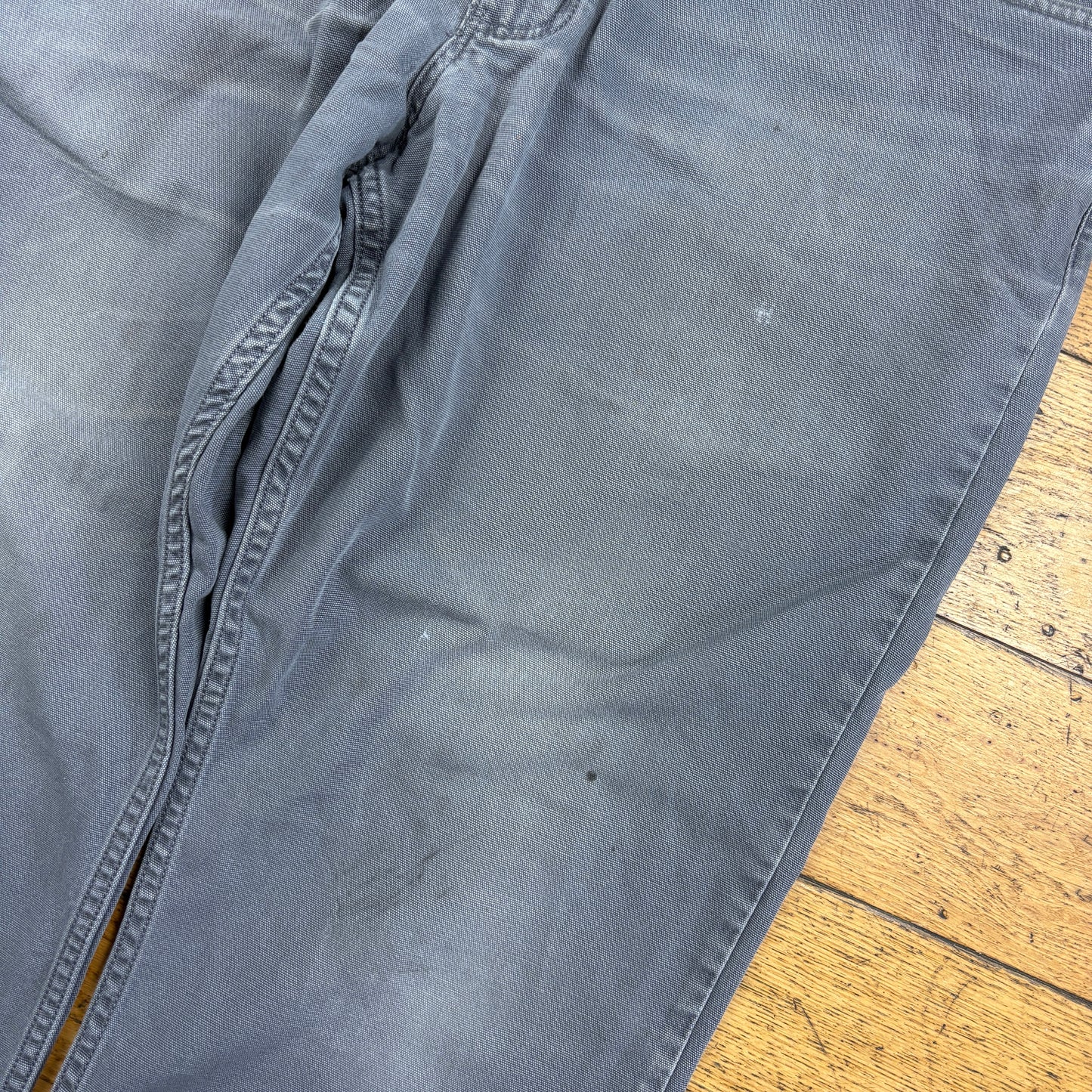 Vintage Carhartt Grey Workwear Carpenter Baggy Trousers - 36