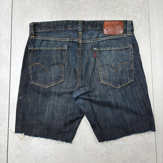 Vintage Levis Blue Denim Shorts - 36