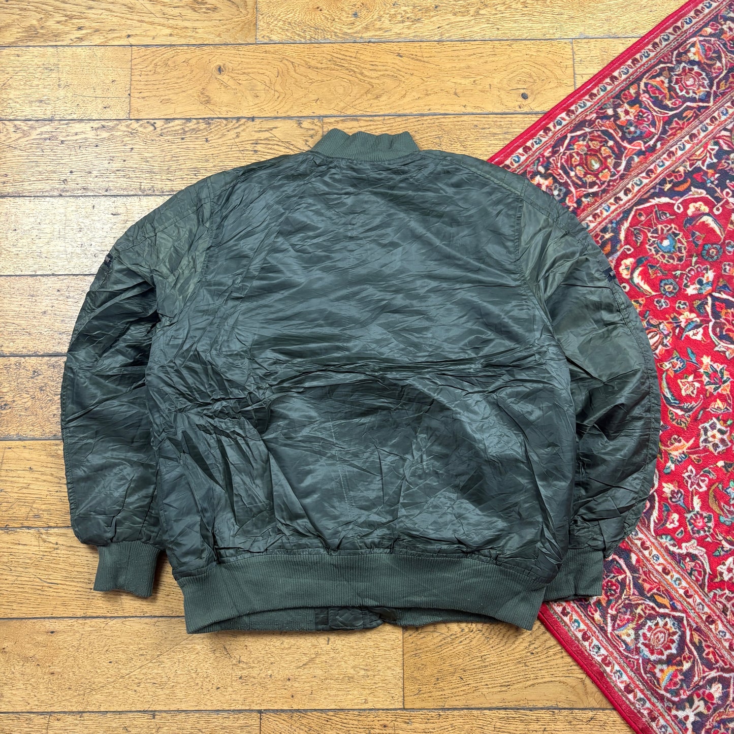 Vintage Lot29 Khaki Green MA-1 Bomber Jacket - L