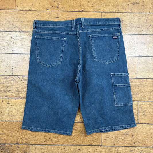 Vintage Dickies Workwear Carpenter Blue Baggy Shorts - 38