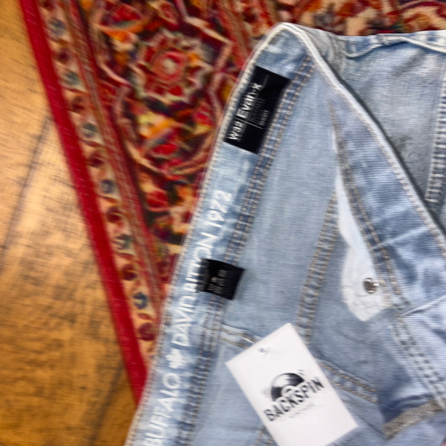 Vintage Blue Denim Shorts - 34