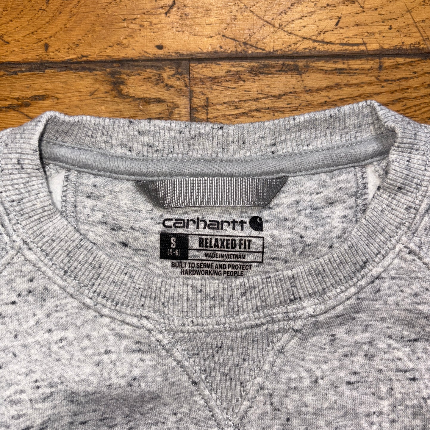 Vintage Womens Grey Carhartt Sweatshirt - S