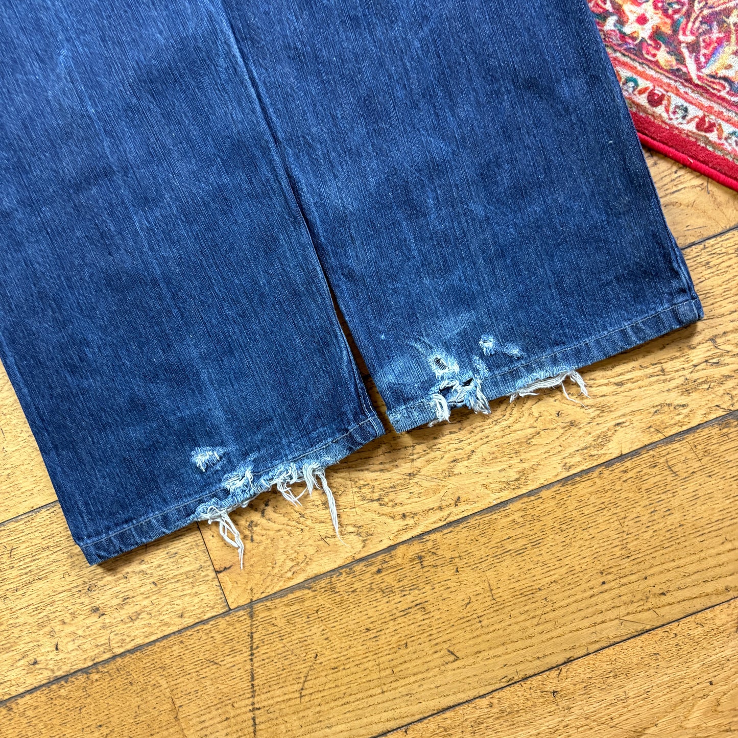 Vintage Ecko Unltd Blue Embroidered Y2K Hip Hop Baggy Jeans - 36