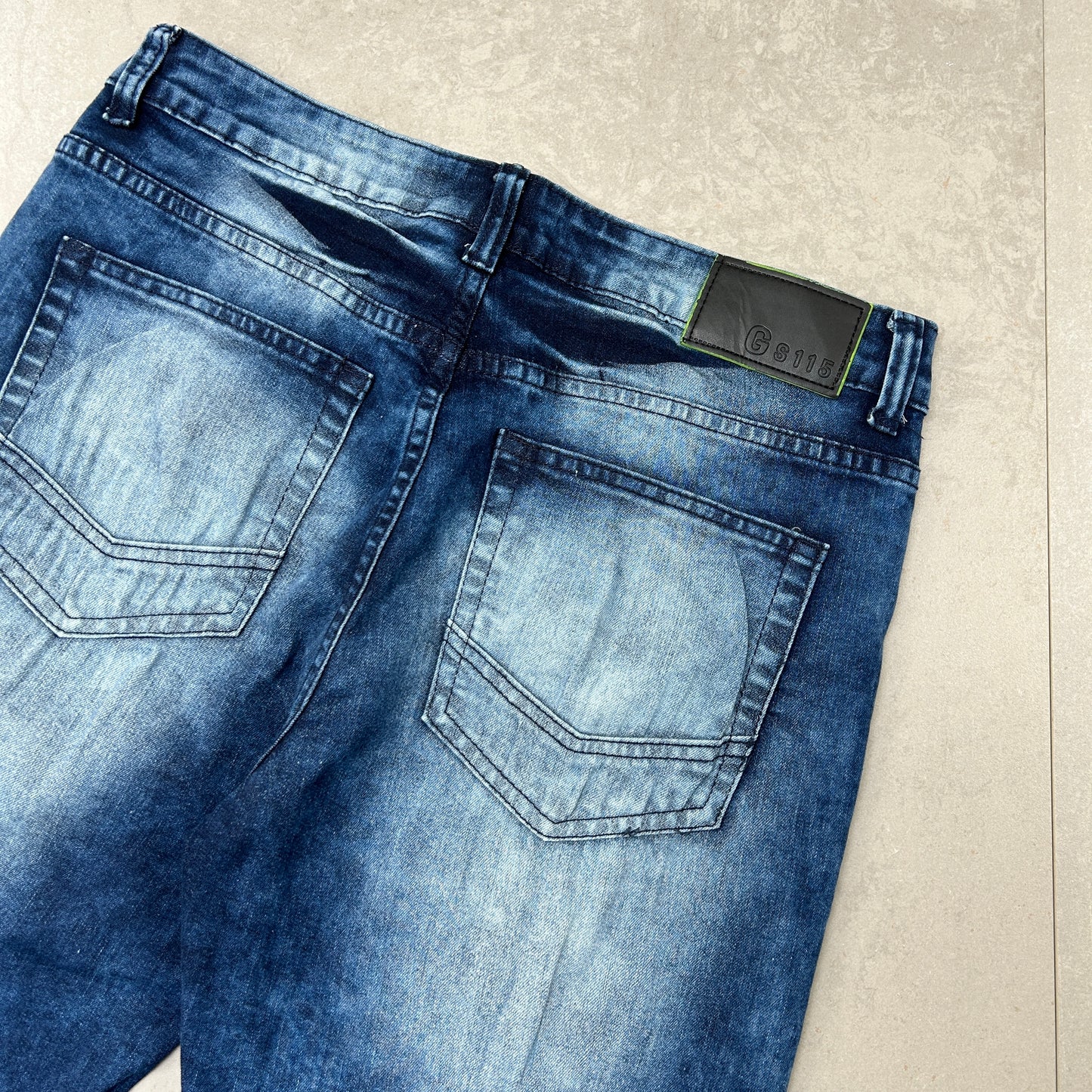 Vintage GS115 Hip Hop Blue Shorts Jorts - 35