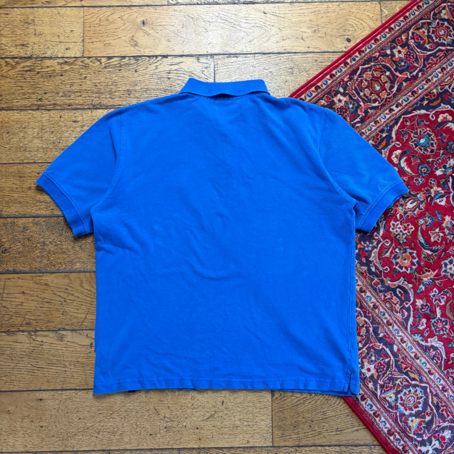 Vintage Southpole Blue Hip Hop Embroidered Polo Shirt - L