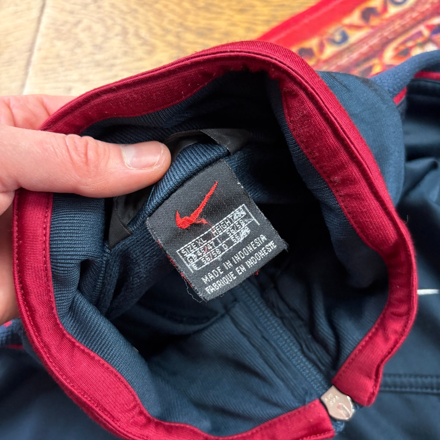 Vintage Nike Navy Tracksuit Track Shell Windbreaker Jacket - XL