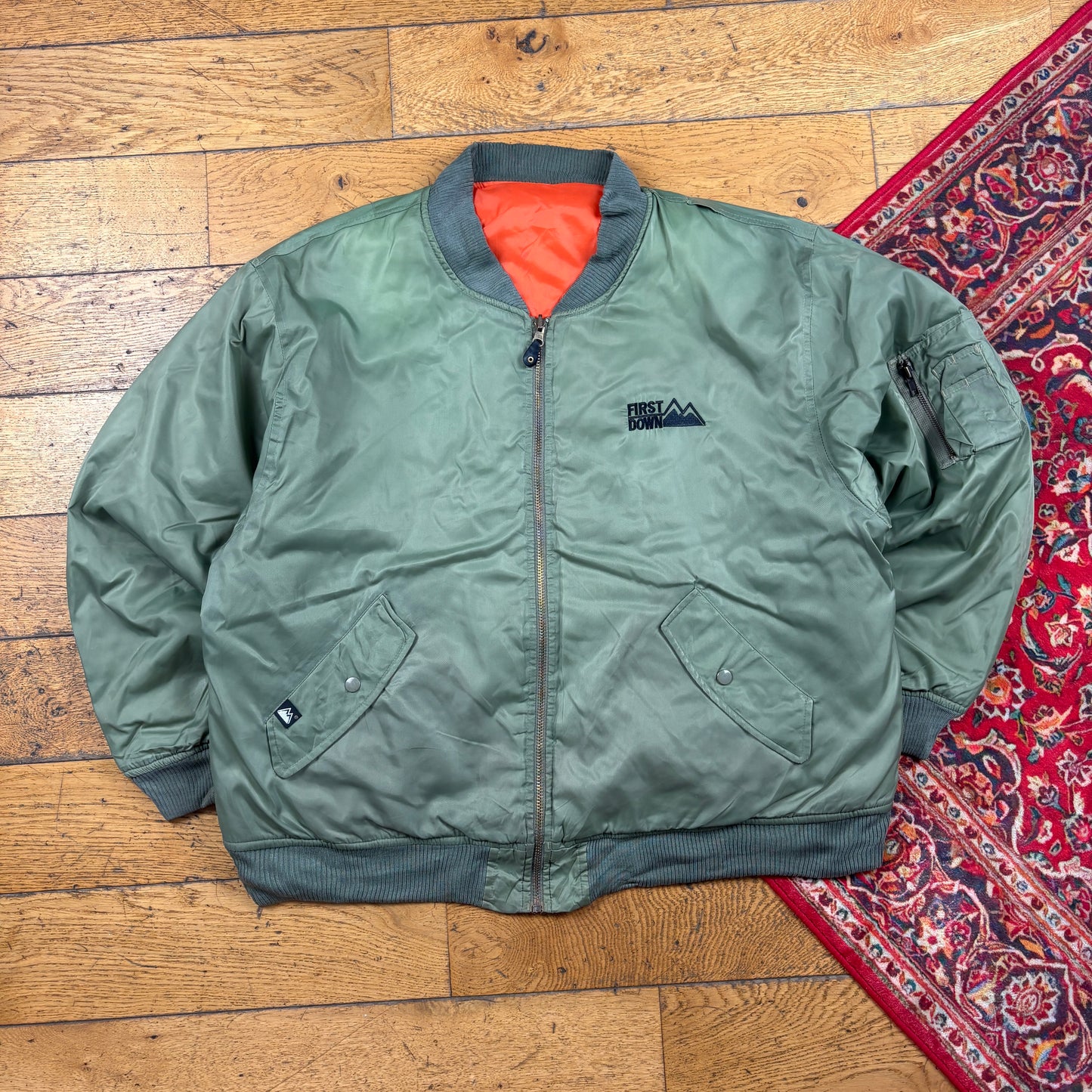 Vintage Green MA-1 Bomber Jacket - XXL