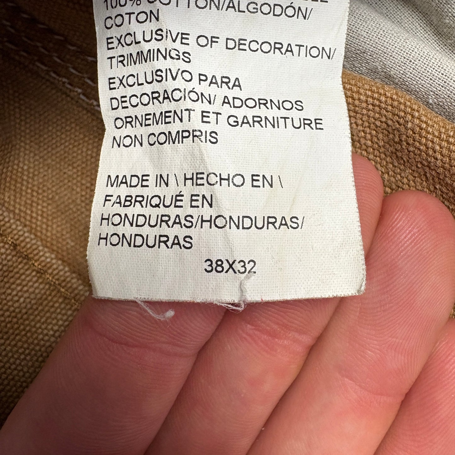 Vintage Dickies Workwear Carpenter Baggy Brown Trousers - 38R