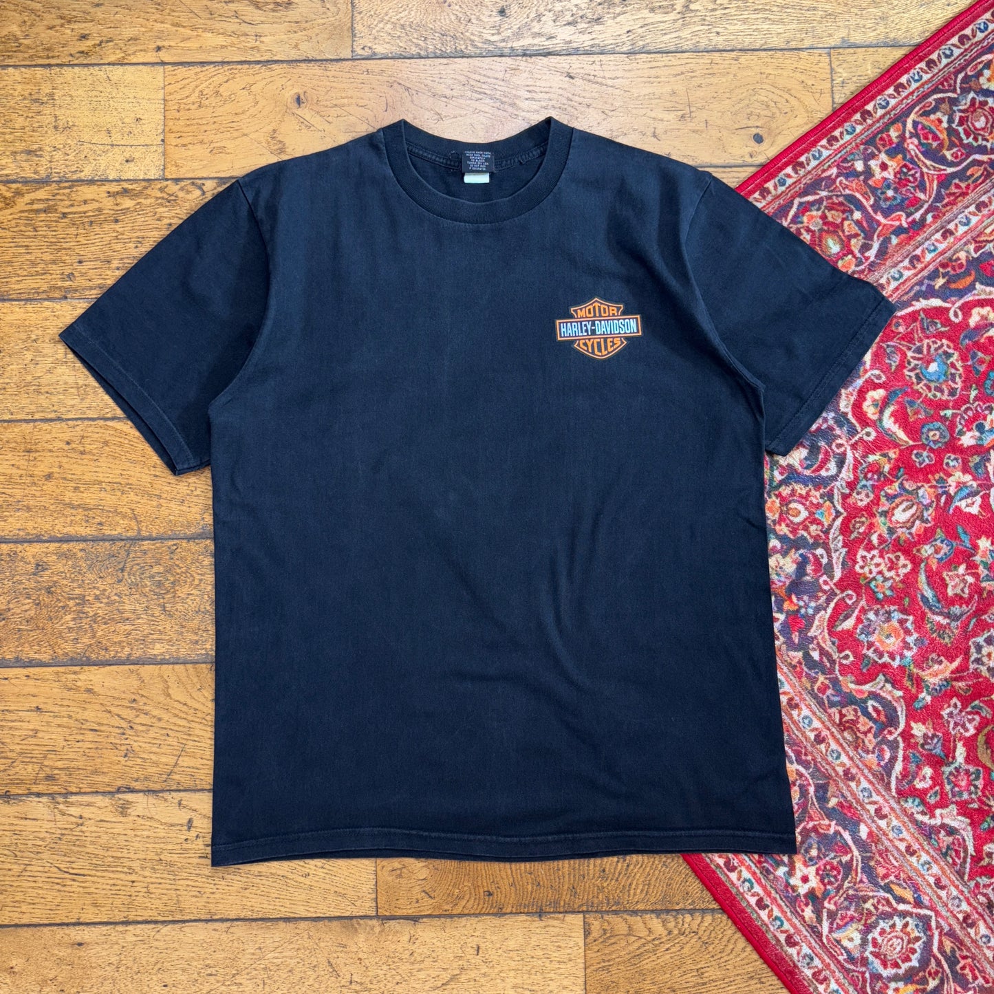 Vintage Black Harley Davidson Graphic T-Shirt - M