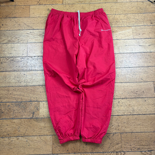 Vintage Champion Red Womens Baggy Tracksuit Sweatpants Track Pants Bottoms - 3XL