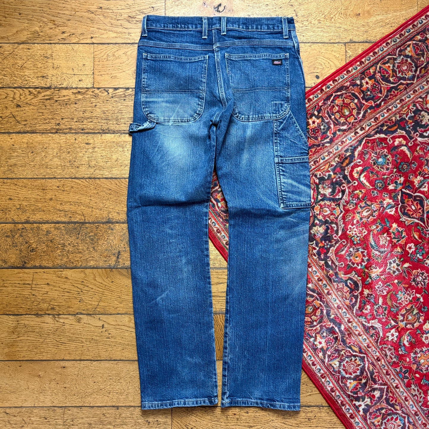 Vintage Dickies Workwear Carpenter Straight Blue Jeans - 36R