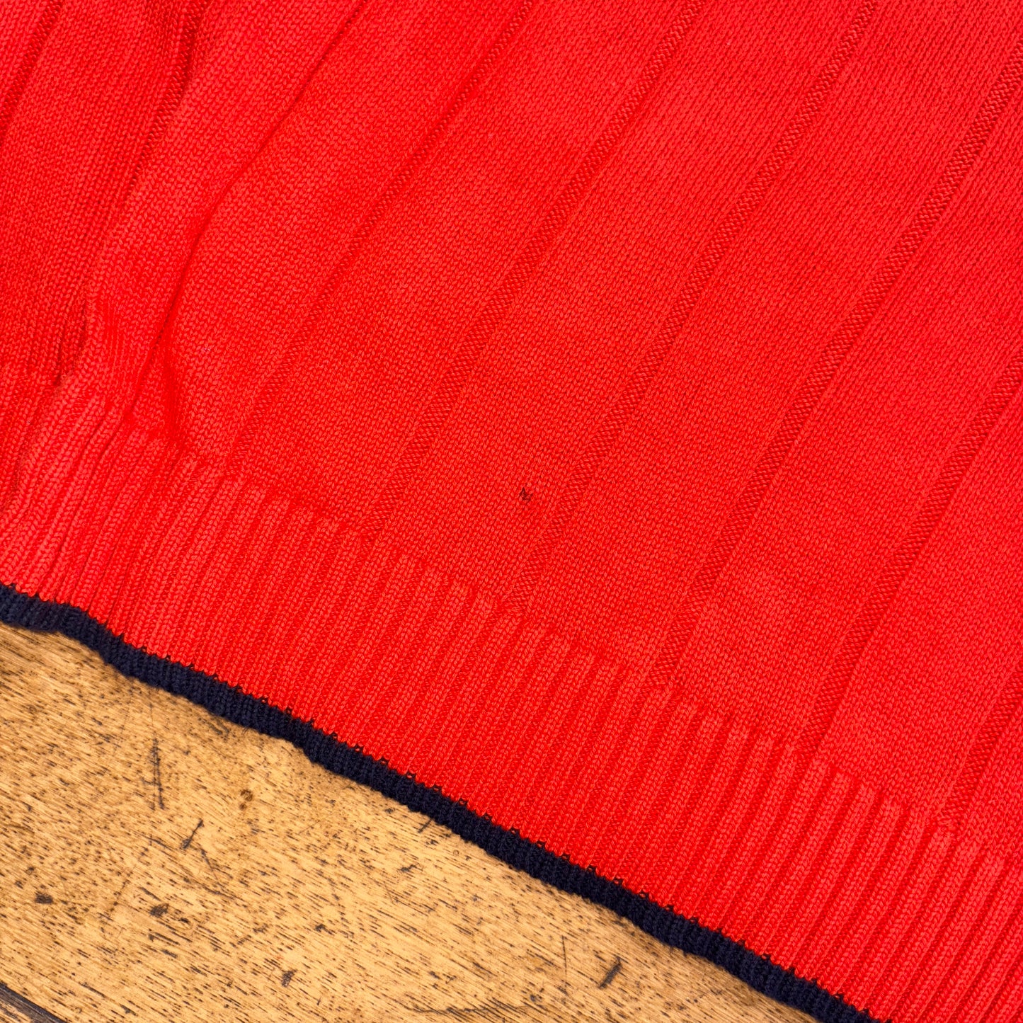 Vintage Nautica Orange Cable Embroidered Knit Jumper - M