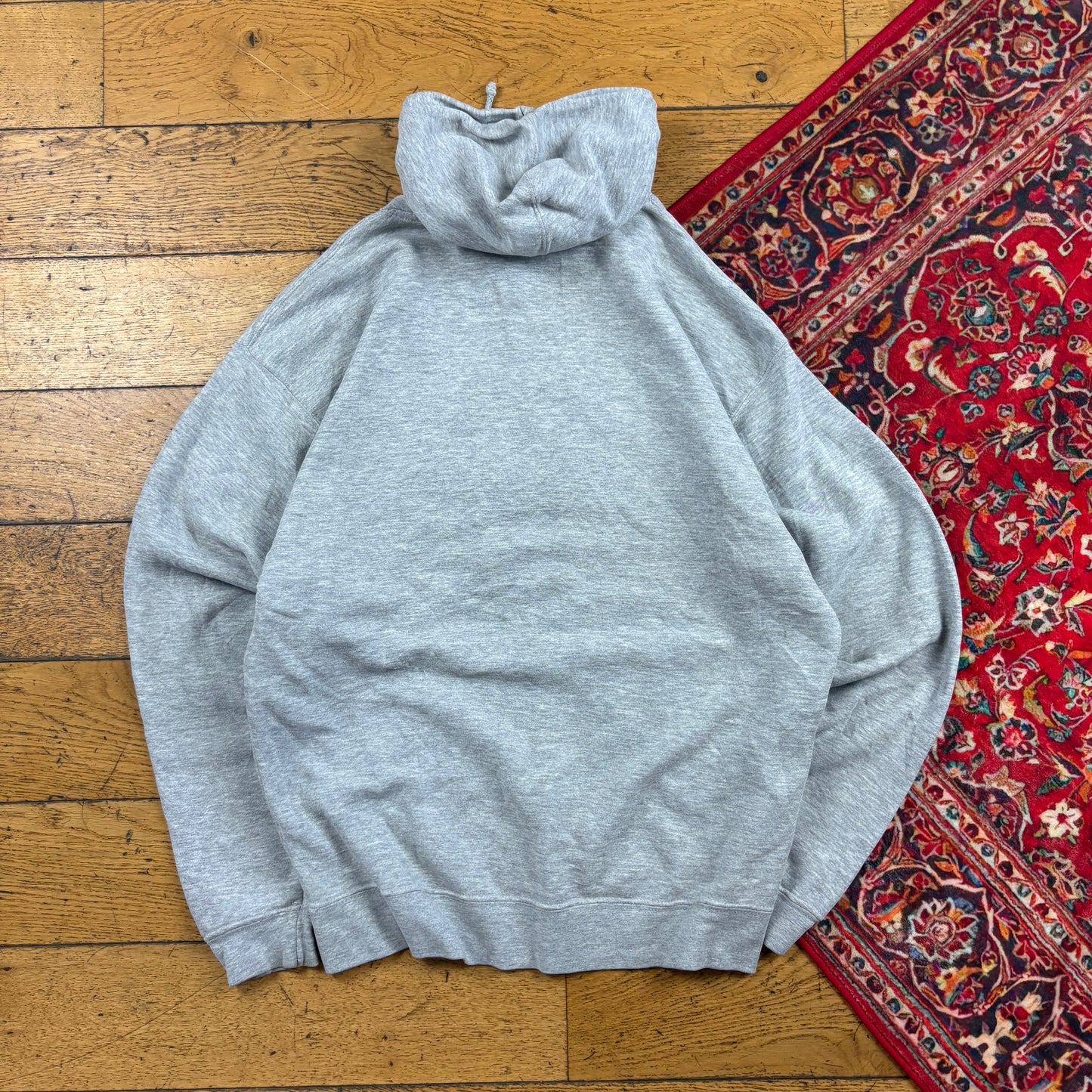 Vintage Purdue USA College Embroidered Grey Hoodie Sweatshirt - M