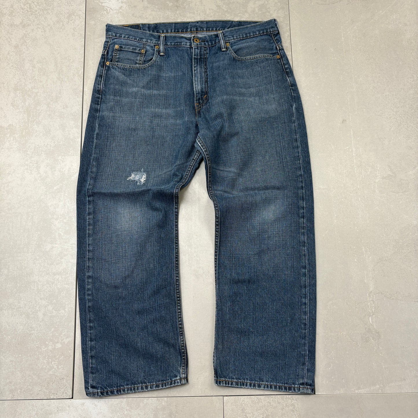 Vintage Levis 569 Baggy Blue Denim Jeans - 38
