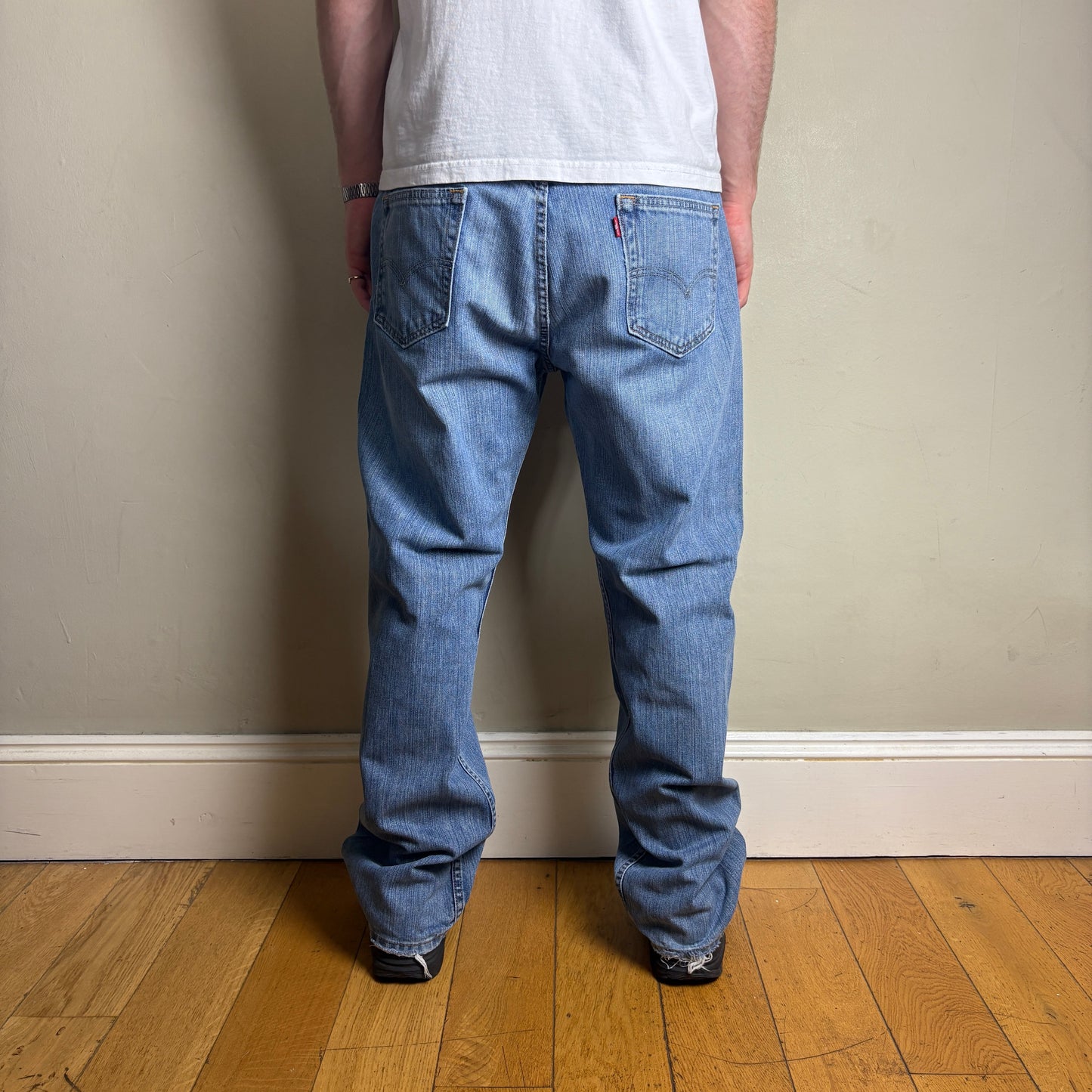 Vintage Levis 569 Baggy Blue Denim Jeans - 38R