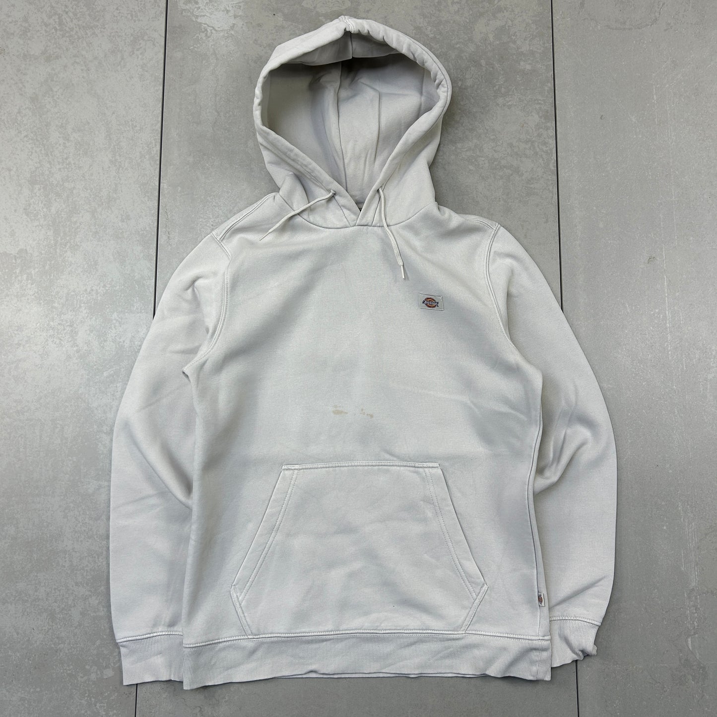 Vintage Dickies Cream Embroidered Hoodie Sweatshirt - M