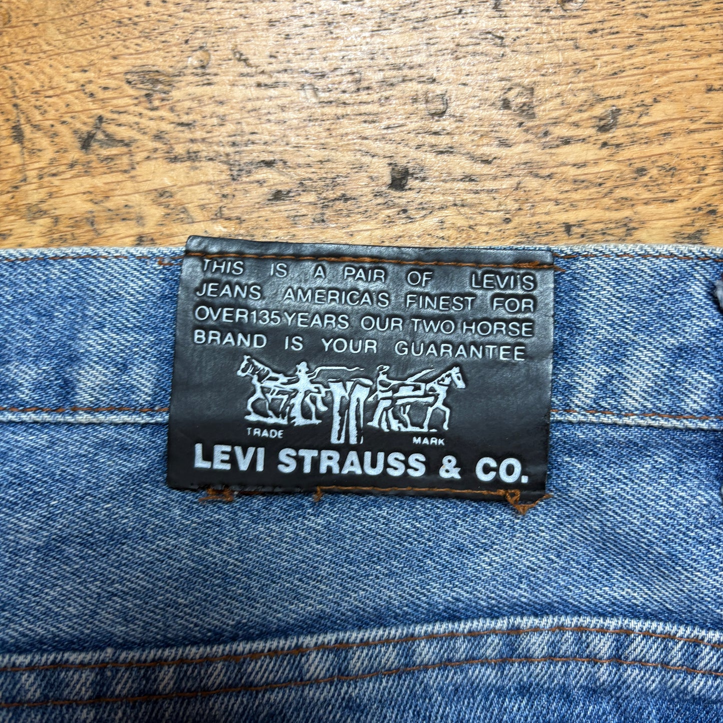 Vintage Levis 501 Straight Blue Denim Jeans - 38S