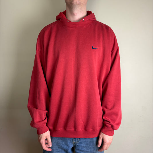 Vintage Nike Swoosh 90s After Hood Sweatshirt Hoodie - 2XL