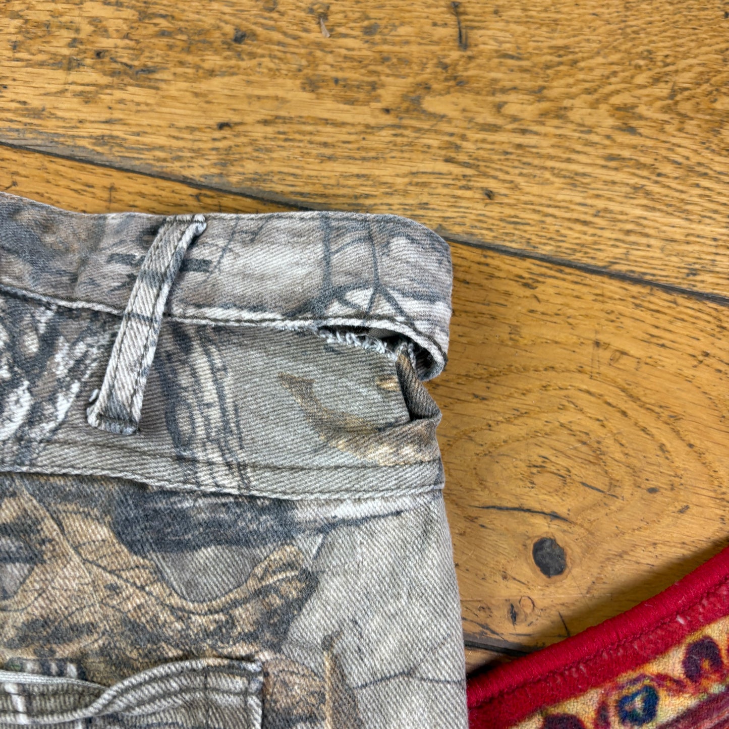 Vintage Real Tree Camo Green Hunting Workwear Trousers - 34