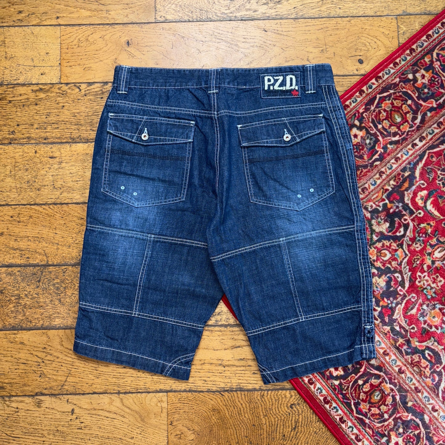 Vintage Blue Denim Shorts - 36