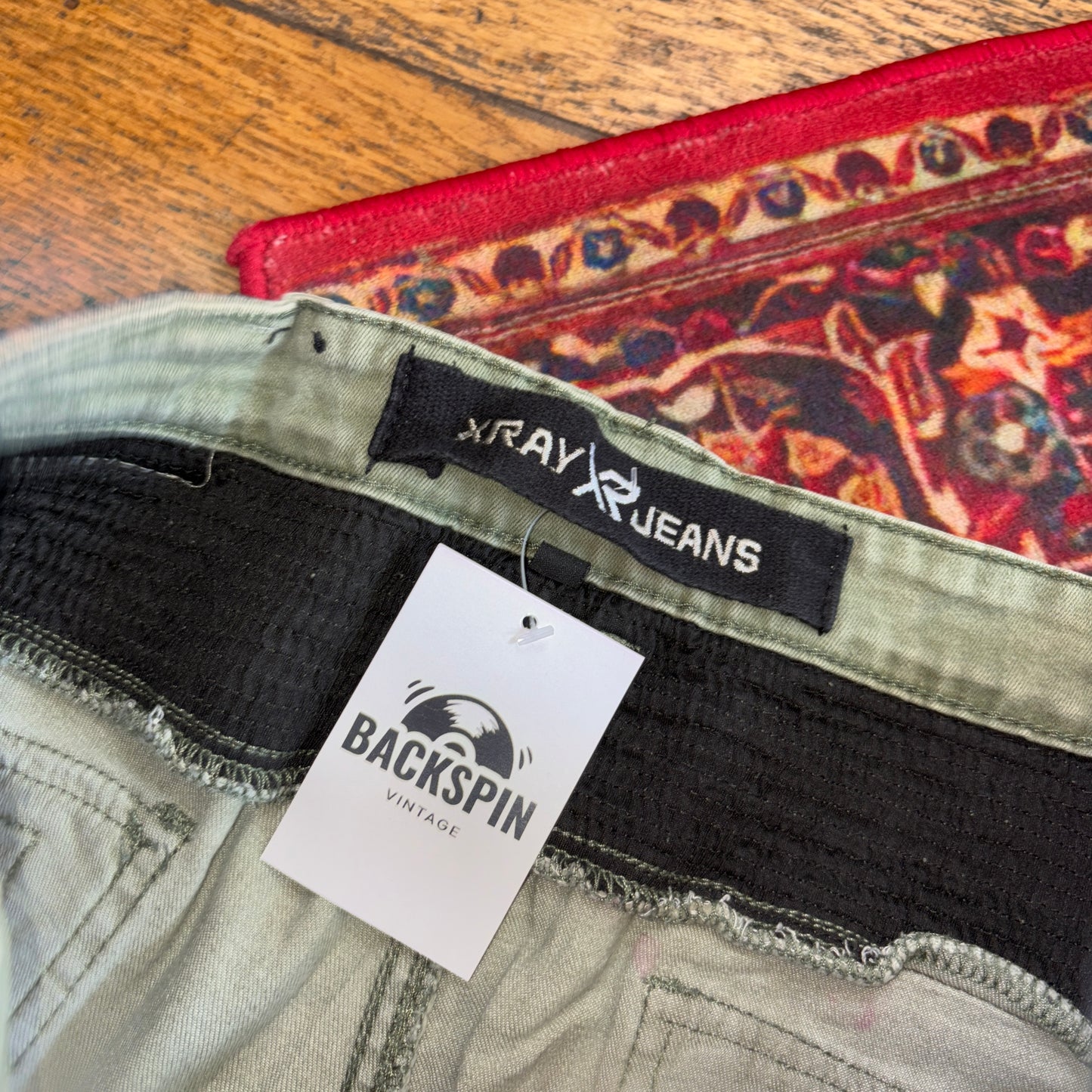 Vintage Grey Denim Shorts - 36