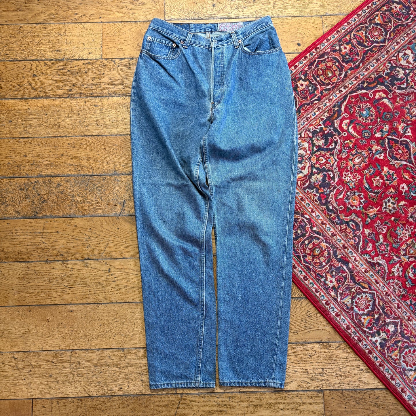 Vintage Levis 901 Womens Mom Tapered Blue Denim Jeans - Size 12