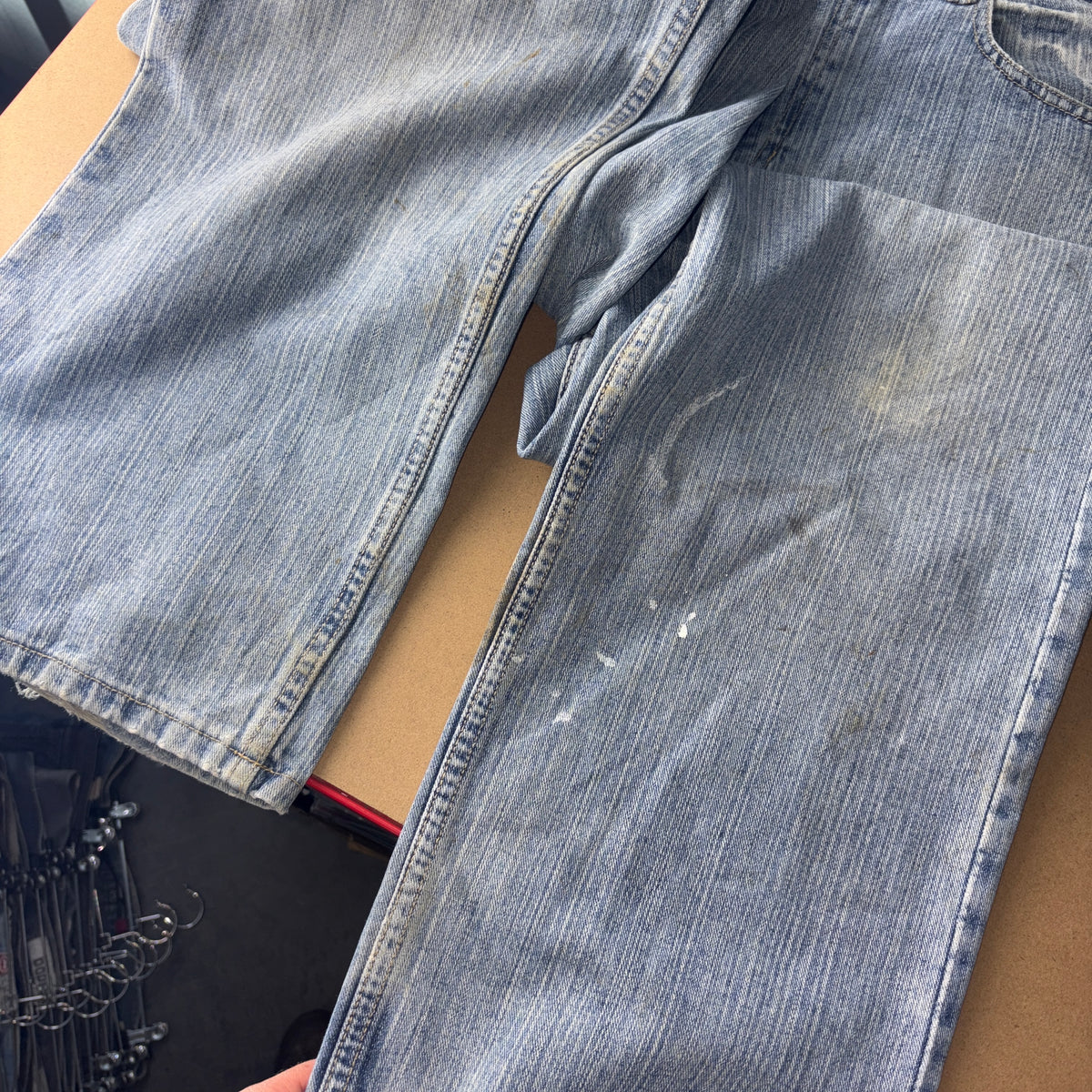 Phat Farm Blue Embroidered Japanese Denim Hip Hop Y2K Baggy Jeans - 36R